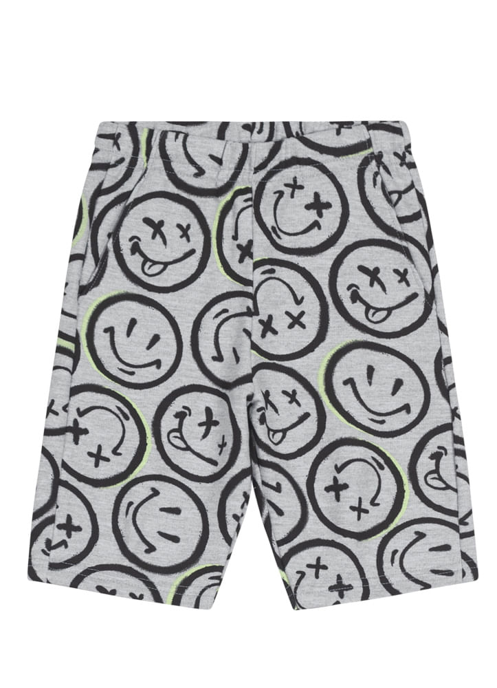 Bermuda básica infantil menino estampada Brandili