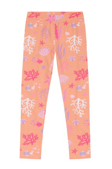 Calça Legging básica infantil menina estampada Brandili - 12