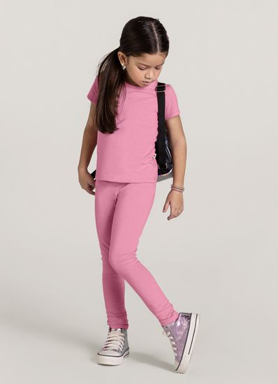 Calça Legging Básica Infantil menina em cotton Brandili - 1