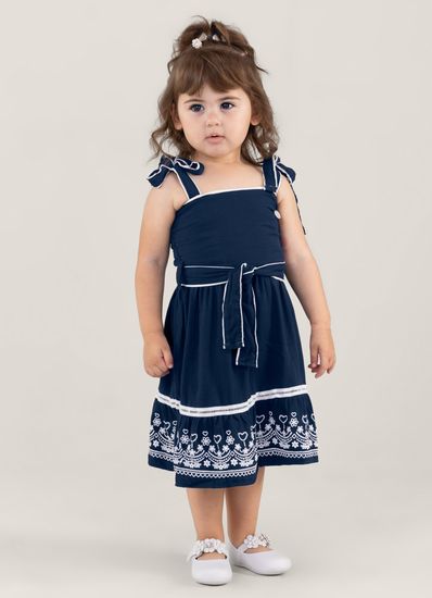 Vestido infantil midi Mundi - 2