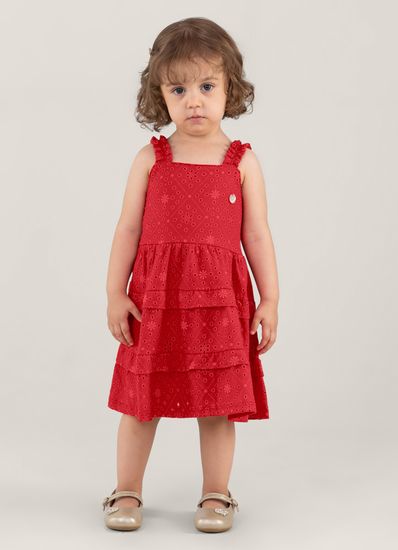 Vestido Infantil em malha com forro helanca Mundi - 1