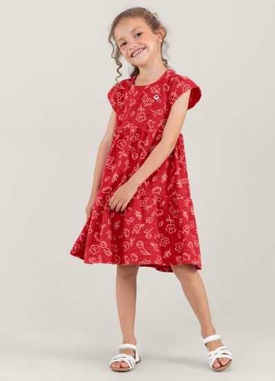 Vestido em malha artesã infantil menina Brandili - 4