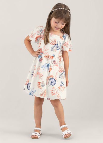 Vestido estampado infantil menina Brandili - 6