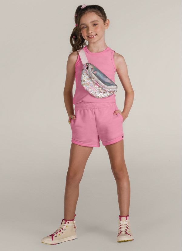 Shorts Básico Infantil Menina de Moletinho Brandili - 10