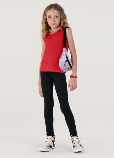 Calça Legging Básica Infantil menina em cotton Brandili - P