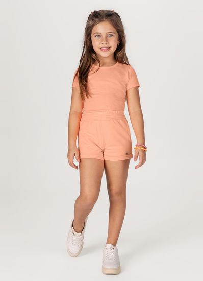 Blusa básica infantil menina em cotton Brandili - 6