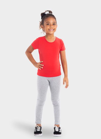 Blusa básica infantil menina em cotton Brandili - 3