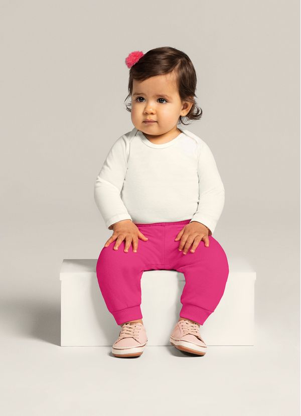 Calça jogger bebê unissex em moletom Brandili Baby - 1
