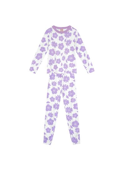 Pijama Infantil Menina Com Blusão E Jogger Brandili - 10