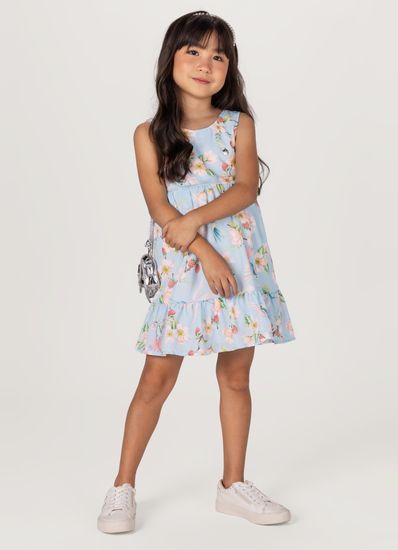 Vestido Infantil Menina Em Viscose Mundi - 4