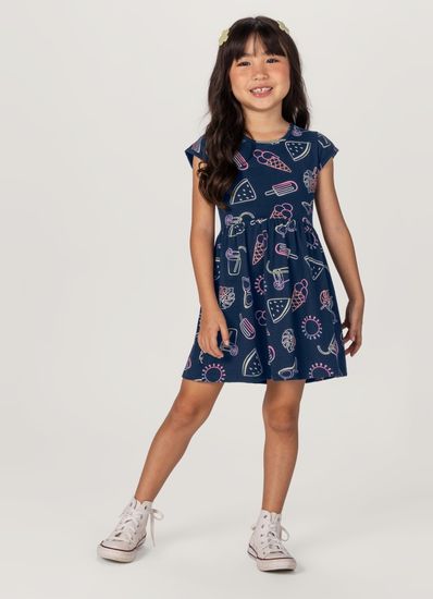 Vestido infantil menina em malha Brandili - 6