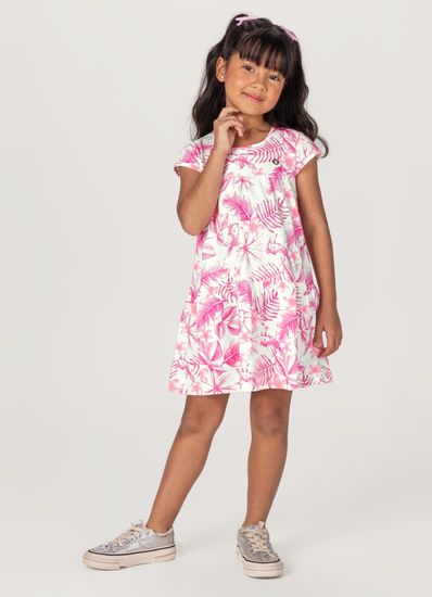 Vestido Infantil Menina De Folhas Brandili - 12