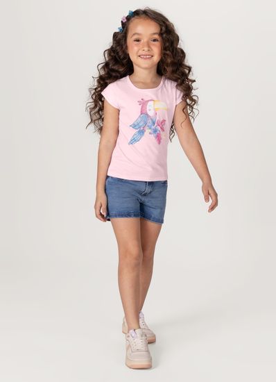 Blusa Infantil Menina Em Malha De Tucano Brandili - 4