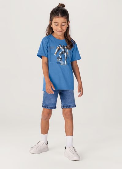 Camiseta infantil menino de robô Brandili - 4