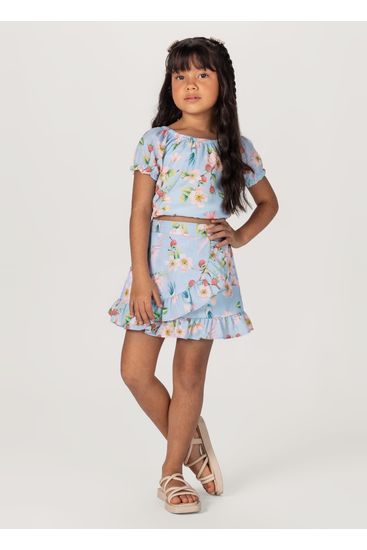 Conjunto Infantil Menina Em Viscose Mundi - 4