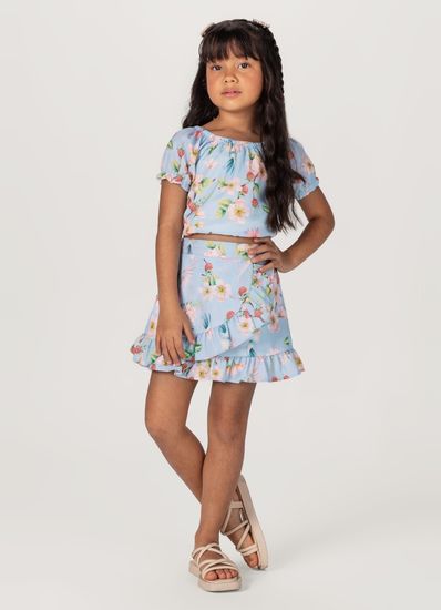 Conjunto Infantil Menina Em Viscose Mundi - 6