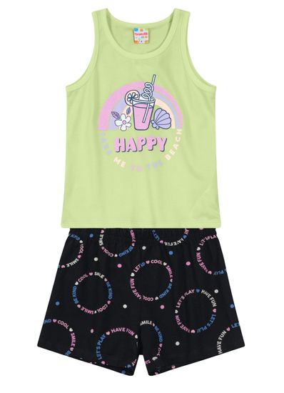 Conjunto infantil menina com glitter Brandili - 14