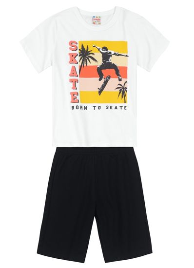 Conjunto Infantil Menino Com Camiseta E Bermuda Brandili  - 8