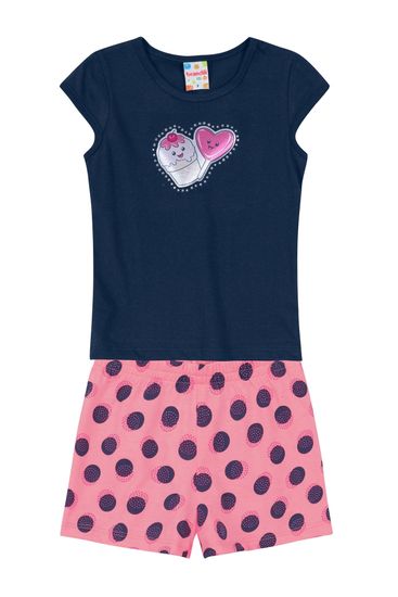 Conjunto infantil menina em malha Brandili - 1