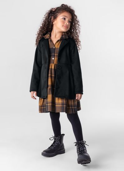 Jaqueta Alfaiataria Lã Infantil Menina Mundi - 8