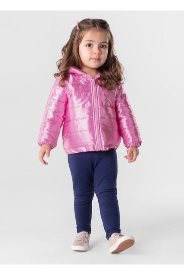 Jaqueta Puffer Infantil Menina Mundi - 4