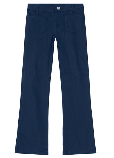 Calça Flare Sarja Cotelê Infantil Menina Mundi - 8