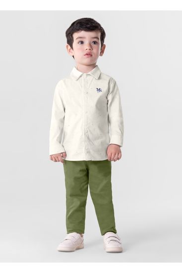 Calça Sarja Cotelê Infantil Menino Mundi - 8