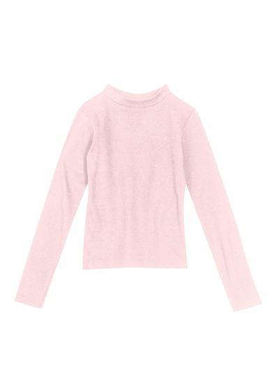 Blusa Básica Em Ribana Infantil Menina Brandili - 1