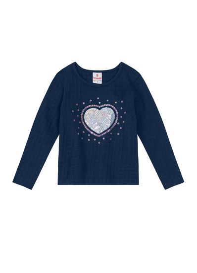 Blusa Manga Longa Em Cotton Infantil Menina Brandili - 4