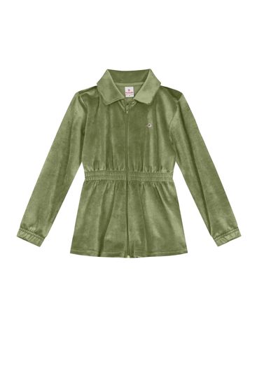 Jaqueta Malha Cotelê Infantil Menina Brandili - 16
