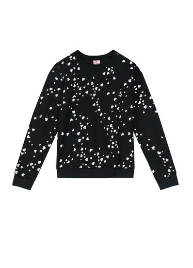 Blusão Básico Estampado Em Moletom Infantil Menina Brandili - 8