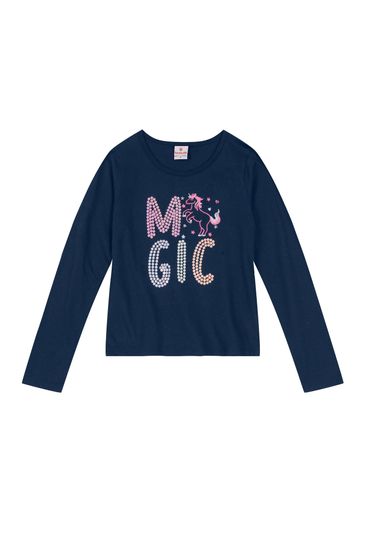 Blusa Manga Longa Em Malha Infantil Menina Brandili - 4