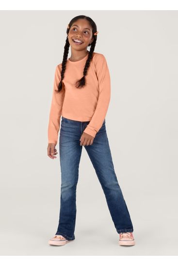 Calça Flare Jeans Comfort Infantil Menina Brandili - 4
