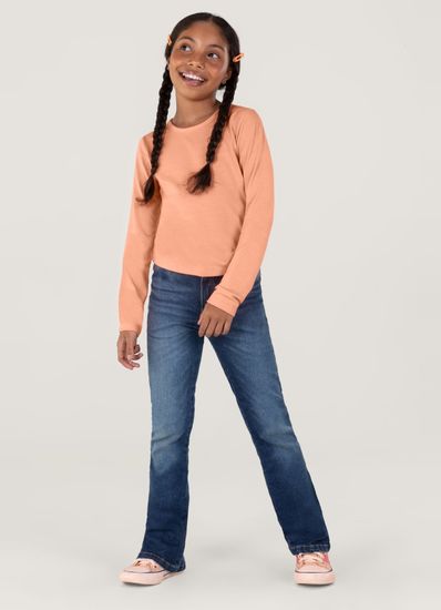 Calça Flare Jeans Comfort Infantil Menina Brandili - 6