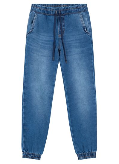 Calça Jogger Jeans Comfort Infantil Menino Brandili - 1