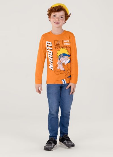 Camiseta Naruto Em Malha Infantil Unissex Brandili - 8