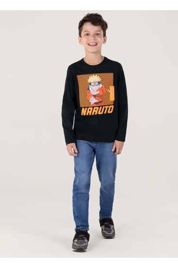 Camiseta Naruto Em Malha Infantil Unissex Brandili - 6
