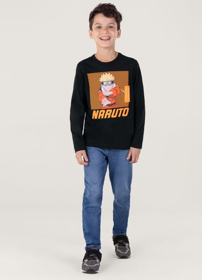 Camiseta Naruto Em Malha Infantil Unissex Brandili - 8