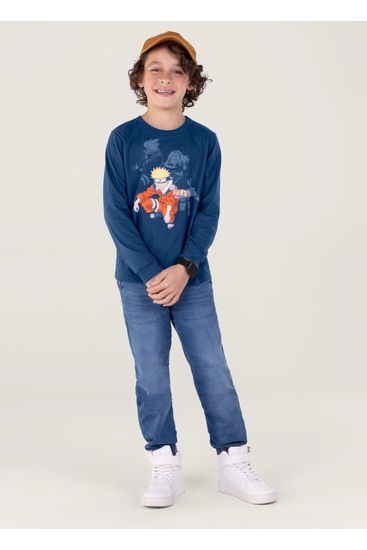 Camiseta Naruto Em Malha Infantil Unissex Brandili - 6