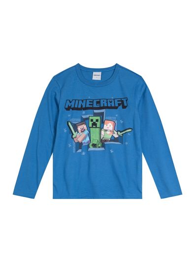 Camiseta Minecraft Em Malha Infantil Unissex Brandili - 6