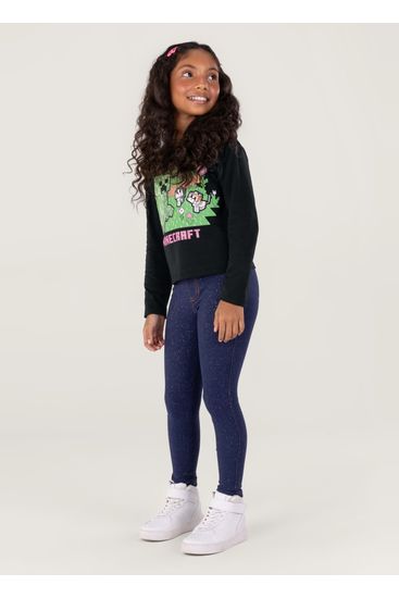 Blusa Minecraft Infantil Menina Brandili - 6