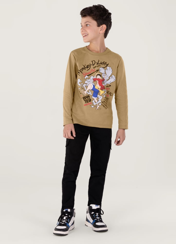 Camiseta Unissex One Piece Infantil Brandili Camiseta Unissex One Piece Infantil Brandili