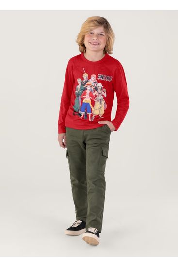 Camiseta Unissex One Piece Infantil Brandili - 8