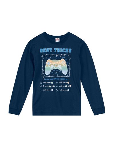 Camiseta Gamer Em Malha Infantil Menino Brandili - 4