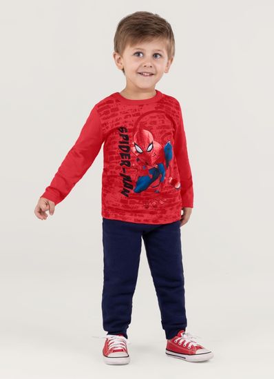 Camiseta Homem Aranha Em Malha Infantil Unissex Brandili - 10