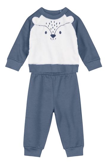 Conjunto Fleece Bordado Bebê Unissex Brandili Baby - M