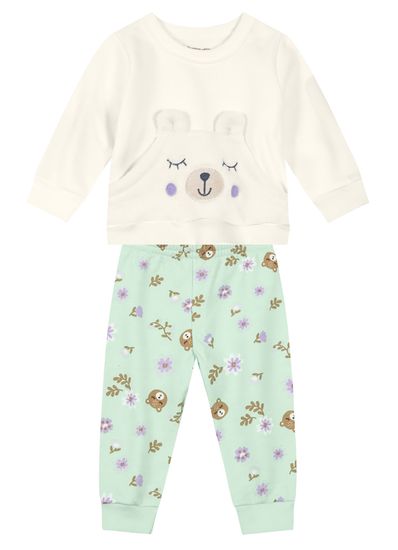 Conjunto Moletom Bebê Menina Brandili Baby - P