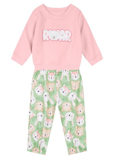 Conjunto Estampado Bebê Menina Brandili Baby - P