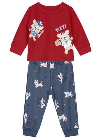 Conjunto Moletom Bebê Menino Brandili Baby - P