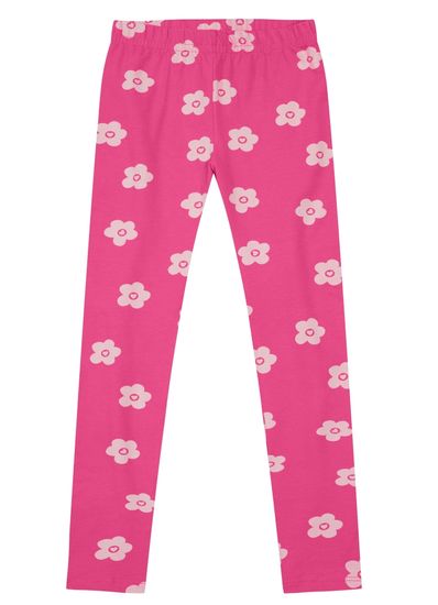 Calça Legging Básica Estampada Infantil Menina Brandili - 1